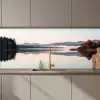 Water - Bomen - Mistlaag keuken achterwand 2 middel zz_3dshopping