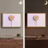 Hart - Lolly - Snoep Light Box met batterij (Wandlamp) middel -sfeer3