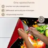 Tomaat - Avocado - Peper - Graffiti - Verf - Modern keuken achterwand spatscherm klein -spatscherm_NL