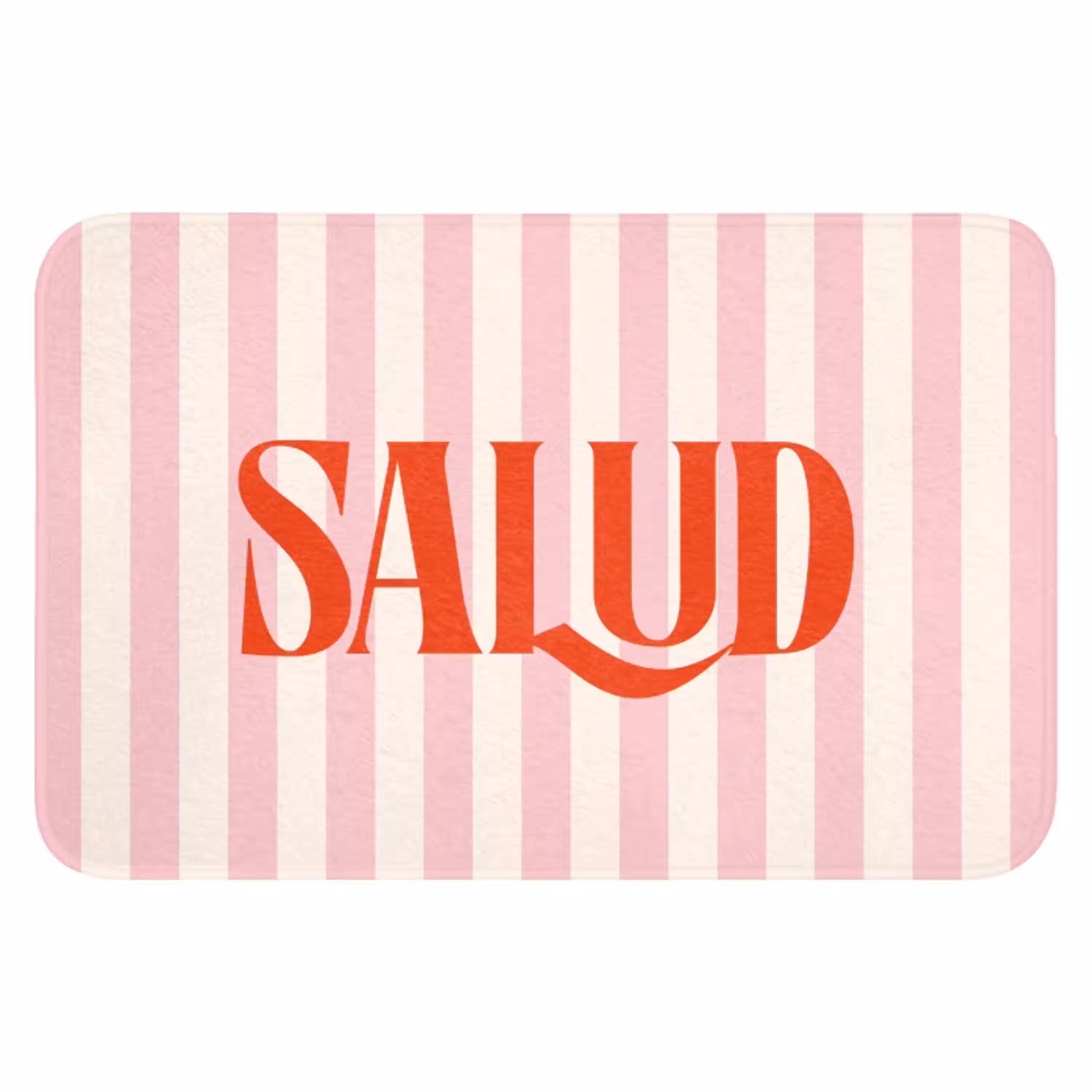Zachtroze - Rood - Strepen - Salud WCmat klein -3d