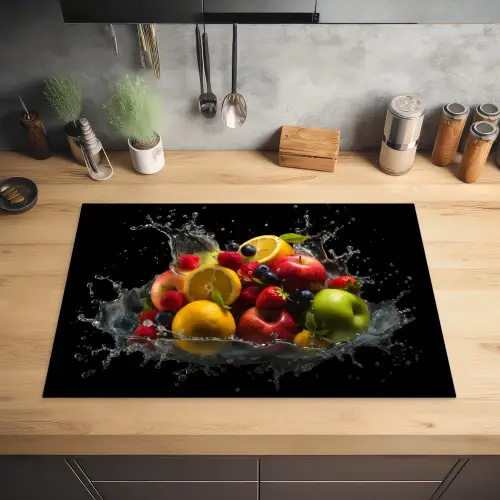Fruit - Appel - Sinaasappel - Rode vruchten - Water Inductie beschermer vinyl 3mm klein -sfeer5