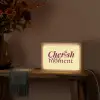 Cherish every moment - Cocktailglas - Geel Light Box met kabel (Tafellamp) klein -sfeer4