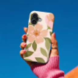 Grafisch - Bloemen - Roze Toughcase MagSafe Apple iPhone 17 klein -Sfeer1V
