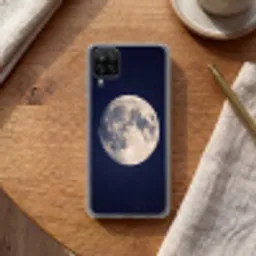Ruimte - Maan - Kosmos Telefoonhoesje Samsung Galaxy A12 klein -sfeer1