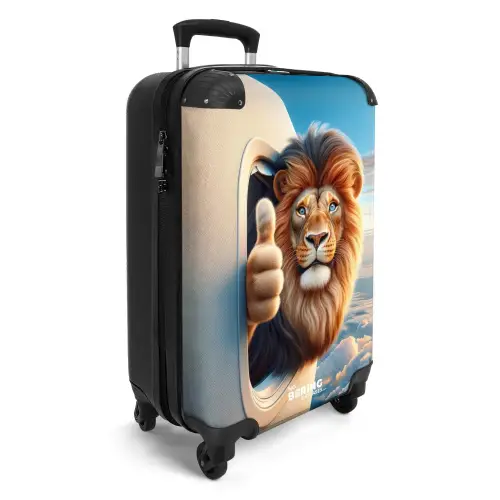 Luchtpiloot leeuw NBS - Handbagage koffer - Unisex middel -productfoto_3d