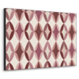 Ovaal - Textuur - Roze Textielframe zwart klein 947 -3d