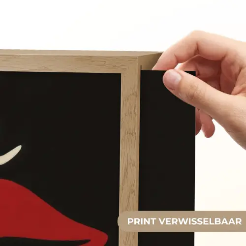 Lip - Rood - Quote Light Box met batterij (Wandlamp) middel -USP_websiteprintNL