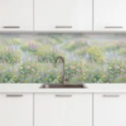 Bloemenveld - Heuvels - Kleurrijk keuken achterwand 2 middel -3d