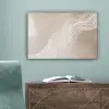Golvende lijnen - Vloeiend - Zandkleurig canvas 2cm klein -sfeer4