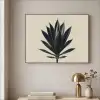 Agaveplant - Symmetrisch - Groen Textielframe zwart klein -sfeer2
