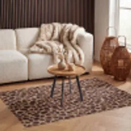 Schildpad - Patroon - Bruin Vloerkleed Rechthoek klein 1091 -atmosphere_sfeer2_global