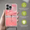 Roze - Surfen - Zee Hoesje iPhone 16 Pro Max met koord klein -sfeer2_NL