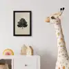 Eikenboom - Schaduw - Egaal fotolijst zwart zonder passe partout klein -usfeer4_kinderkamer