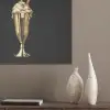 Milkshake - Goud - Drinken - Zwart PET vilt klein -sfeer6_closeup