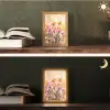 Vlinders - Oranje - Bloemen Light Box met kabel (Tafellamp) klein -sfeer3