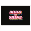 Quote - Regenboog - Roze - Zwart Placemat vinyl groot -zzsfeer1_Kitchenyeah-website