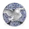 Zwaan - Kunst - Delfts blauw - Schilderij - Oude meesters Wandcirkel aluminium klein -3d