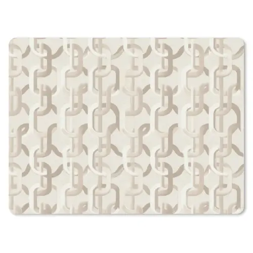 Motief - Abstract - Beige muismat rubber klein 262 -3d