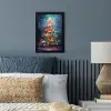 Kerstboom - Kerst - Abstract - Kleurrijk fotolijst zwart zonder passe partout klein -sfeer3