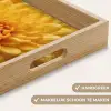 Geel - Chrysant - Zachtheid Dienblad Rechthoek middel -USP_HandgreepNL