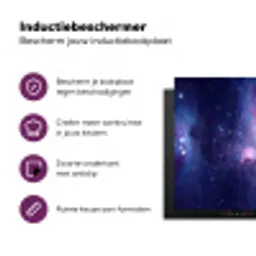 Ruimte - Sterren - Kleurrijk Inductie beschermer vinyl 3mm klein -zzzzzzz-cc-usp