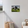 Koeien - Dieren - Gras - Weiland - Boerderij tuinposter los doek klein -sfeer8