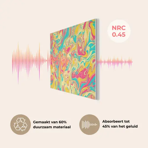 Geel - Roze - Blauw - Retro PET vilt klein -USP_NL