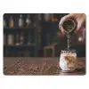 Espresso - Melk - Café muismat rubber klein -3d