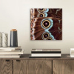 Vleugels - Vlinder - Blauw aluminium wit klein -sfeer1