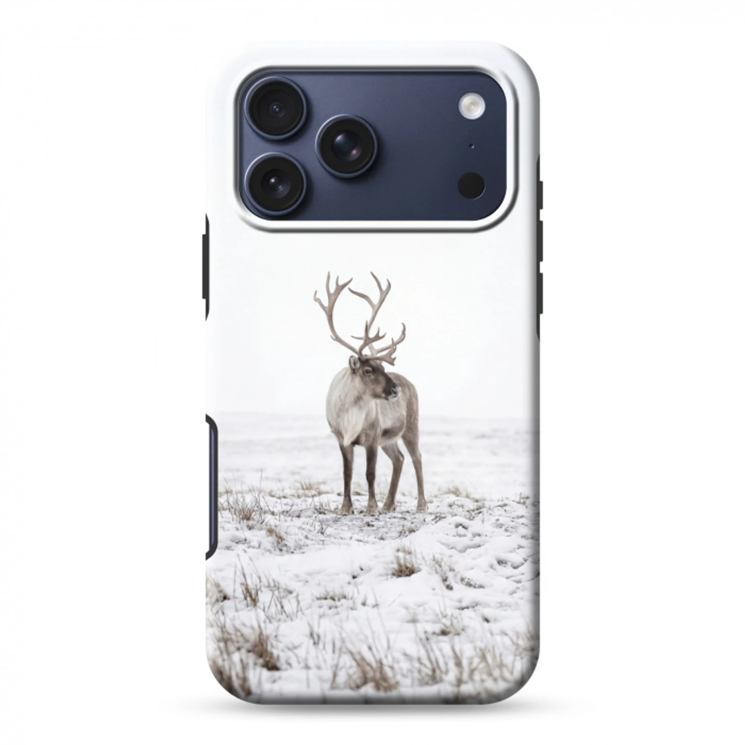 Rendier - Gewei - Sneeuw - Winter Toughcase MagSafe Apple iPhone 17 Pro Max klein -3d