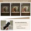 Paard - Bloemen - Natuur - Dieren - Bos - Oranje Light Box met batterij (Wandlamp kind) middel -USP_dimbaarNL