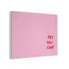 Yes you can do it - Rood - Roze PET vilt klein -3d