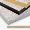 Bloemenprint - Grijs - Crème Textielframe zwart klein 947 -USP_kleurenNL