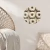 Donuts - Chocolade - Wit - Beige Wandcirkel behangsticker klein -sfeer4