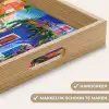 Geel - Blauw - Oranje - Huis Dienblad Rechthoek middel -USP_HandgreepNL