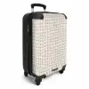 Grijsblauwe stippen NBS - Handbagage koffer - Volwassenen Unisex middel -productfoto_3d