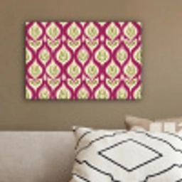 Retro - Floraal - Paars canvas 2cm klein 34 -sfeer3