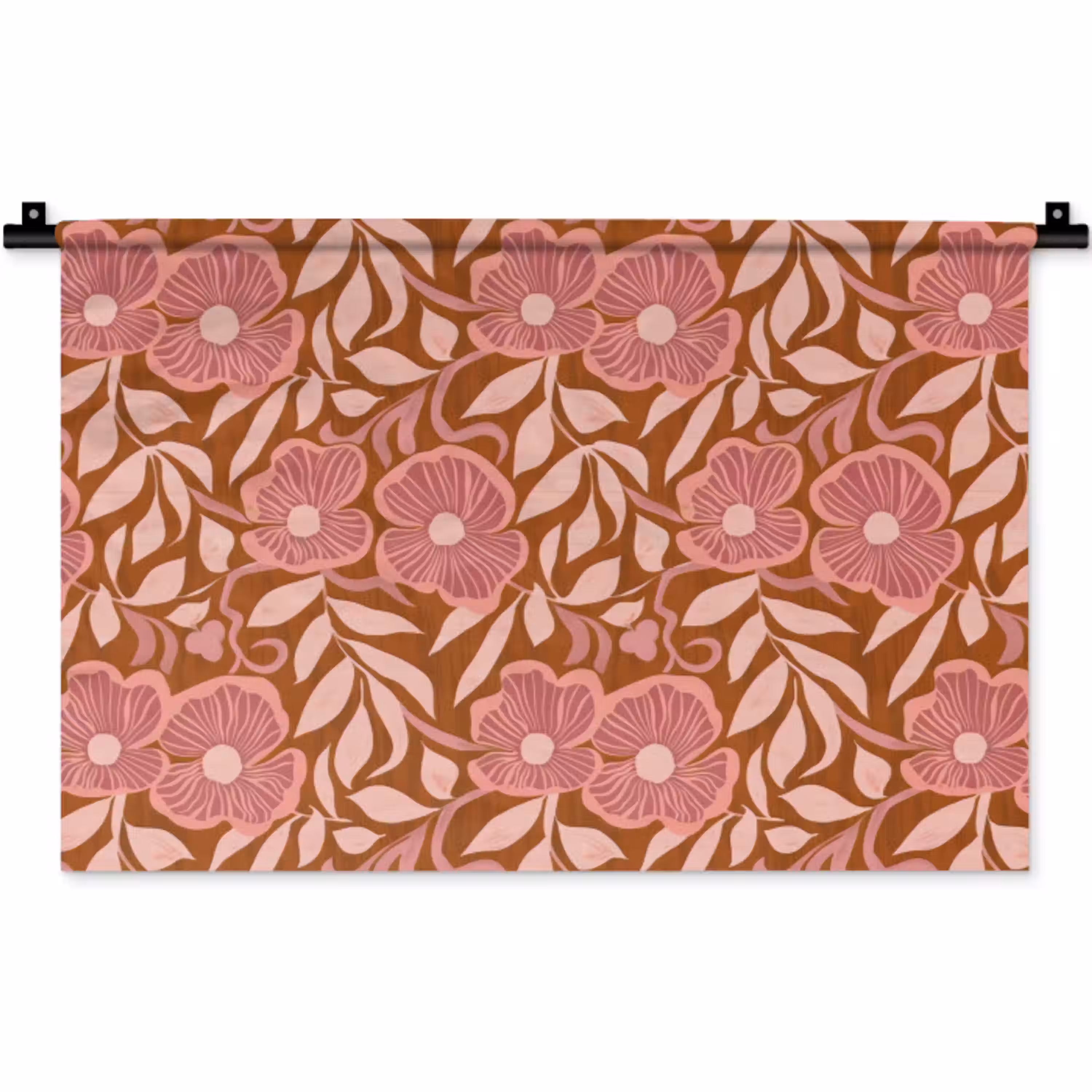 Sfeer - Bloemen - Roze Wandkleed katoen klein 269 -zz3d
