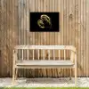 Garnalen - Zwart - Goud - Dieren Tuinposter op houten frame 2 cm dik klein -sfeer4