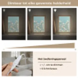Stengels - Bloemen - Lucht - Wit Light Box met kabel (Tafellamp) klein -USP_dimbaarNL