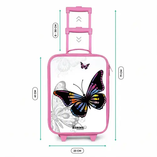 Petal papillon Kinderkoffer - Roze klein -productfoto_formaten