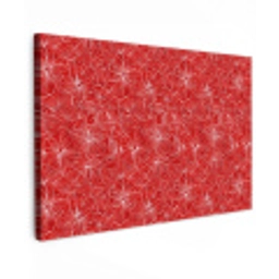Bloemen - Patroon - Rood Tuinposter op houten frame 2 cm dik klein 845 -3d