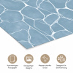 Organisch - Patroon - Blauw poster papier klein 62 -tcloseup_DE