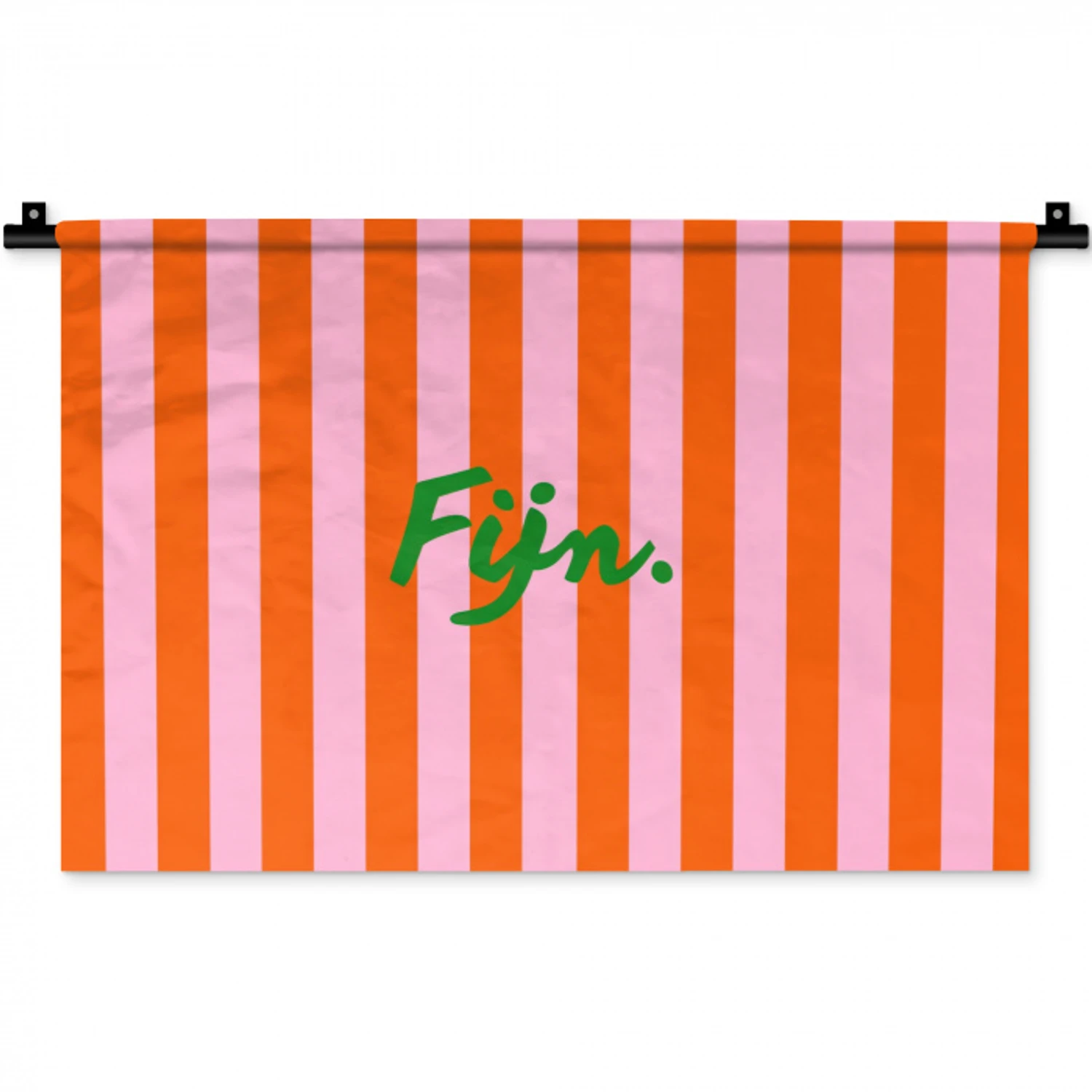 Patroon - Oranje - Fijn - Strepen Wandkleed katoen klein -zz3d