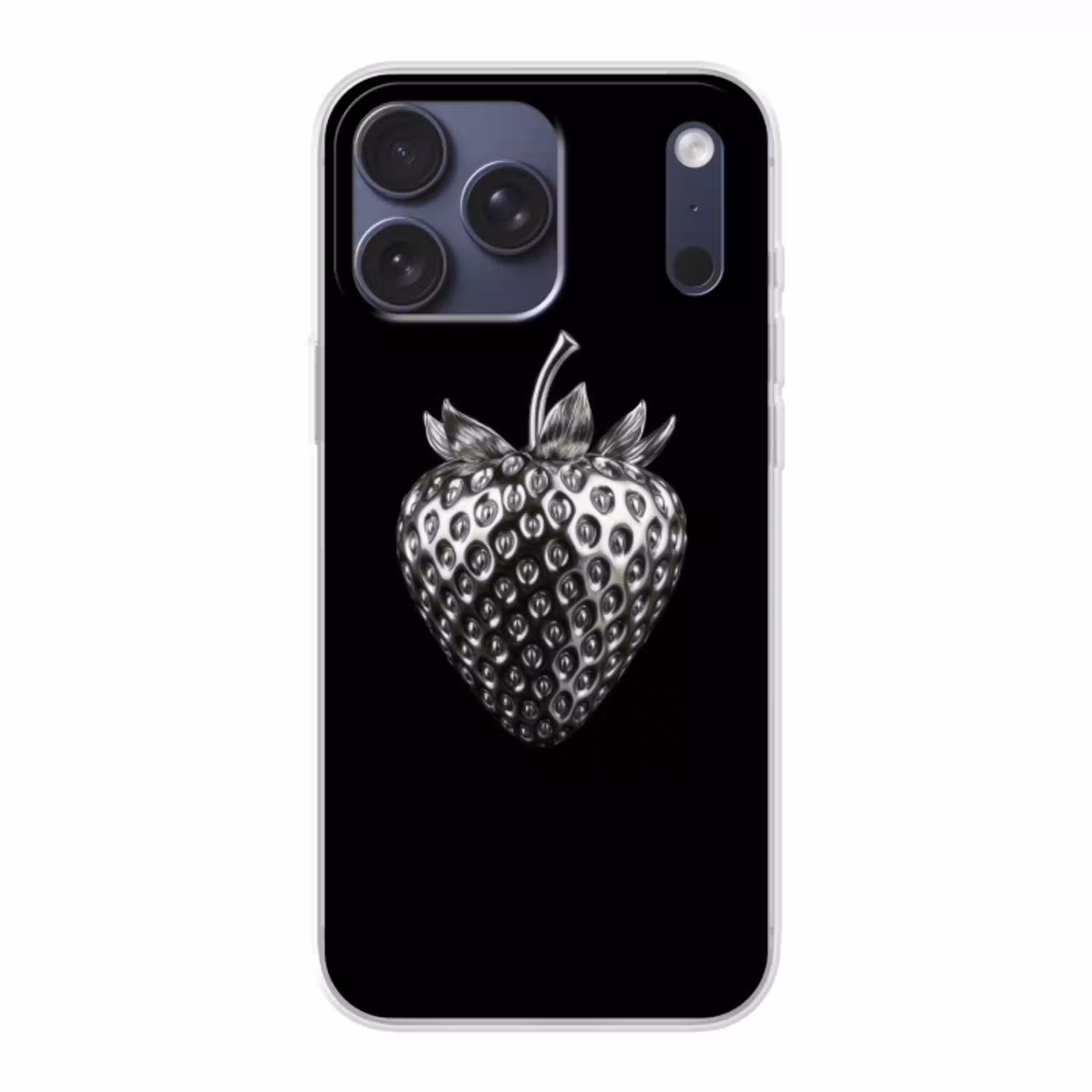 Aardbei - Zaadstructuur - Realistisch Telefoonhoesje iPhone 17 Pro Max klein -3d