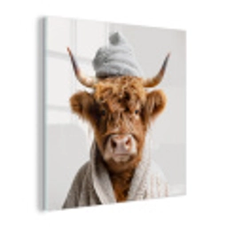 Schotse hooglander - Badjas - Koe - Dieren plexiglas 5mm klein -z3d