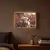 Schotse hooglander - Dier - Natuur - Bloemen - Botanisch Light Box met batterij (Wandlamp) middel -sfeer4