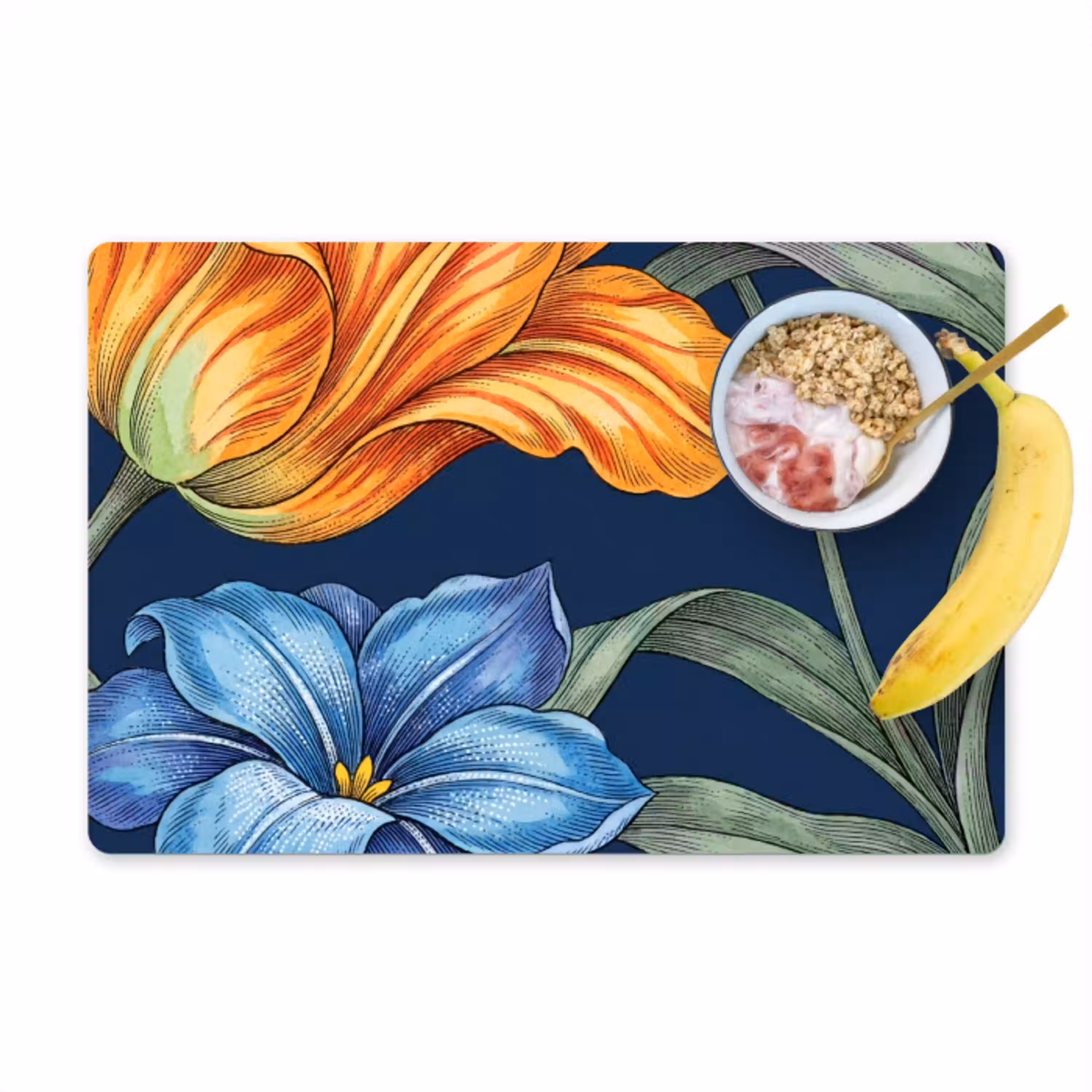 Bloemen - Botanisch - Patroon Placemat vinyl groot -zzzproduct_Kitchenyeah-website