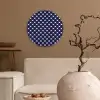 Oceaan - Schelp - Blauw - Wit Wandcirkel plexiglas klein 852 -sfeer1