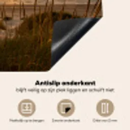 Duinzicht op Zonsondergang Inductie beschermer vinyl 3mm middel -sfeer4